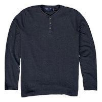 Ottoman Long Sleeve Henley Black - Henley