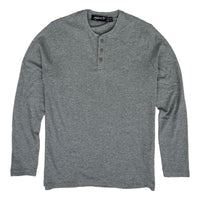Ottoman Long Sleeve Henley Grey Marl - Henley