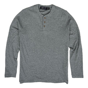 Ottoman Long Sleeve Henley Grey Marl - Henley