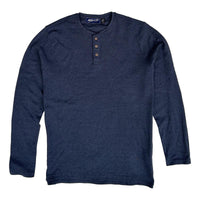 Ottoman Long Sleeve Henley Navy - Henley