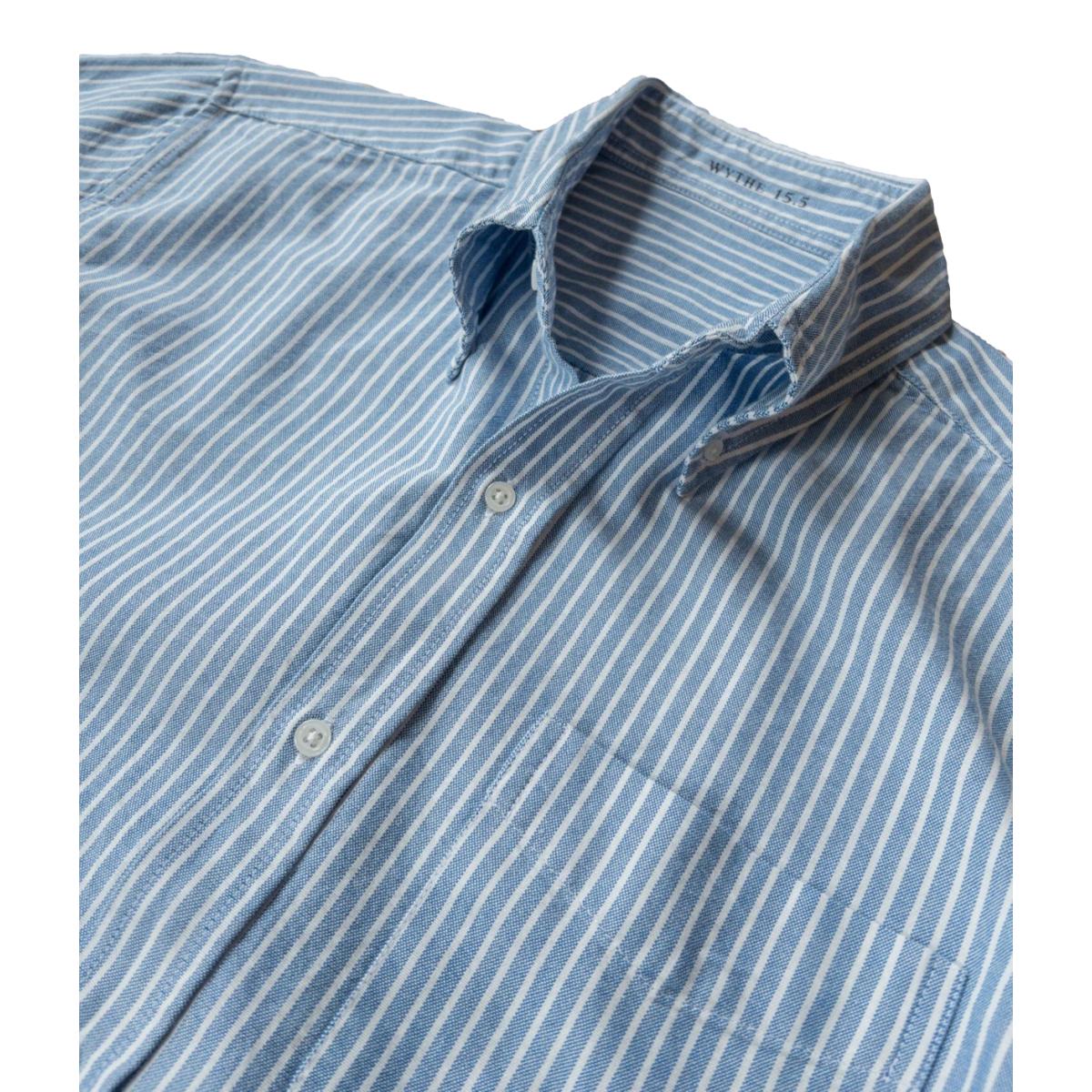 Oxford Cloth Button Down Classic Blue and White Stripe