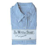 Oxford Cloth Button Down Classic Blue and White Stripe