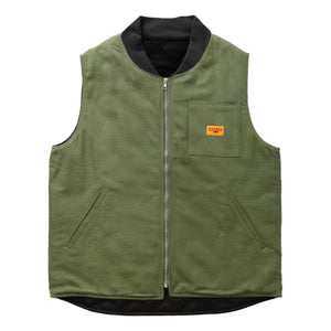 Padded Work Vest Jacket Olive - Vest