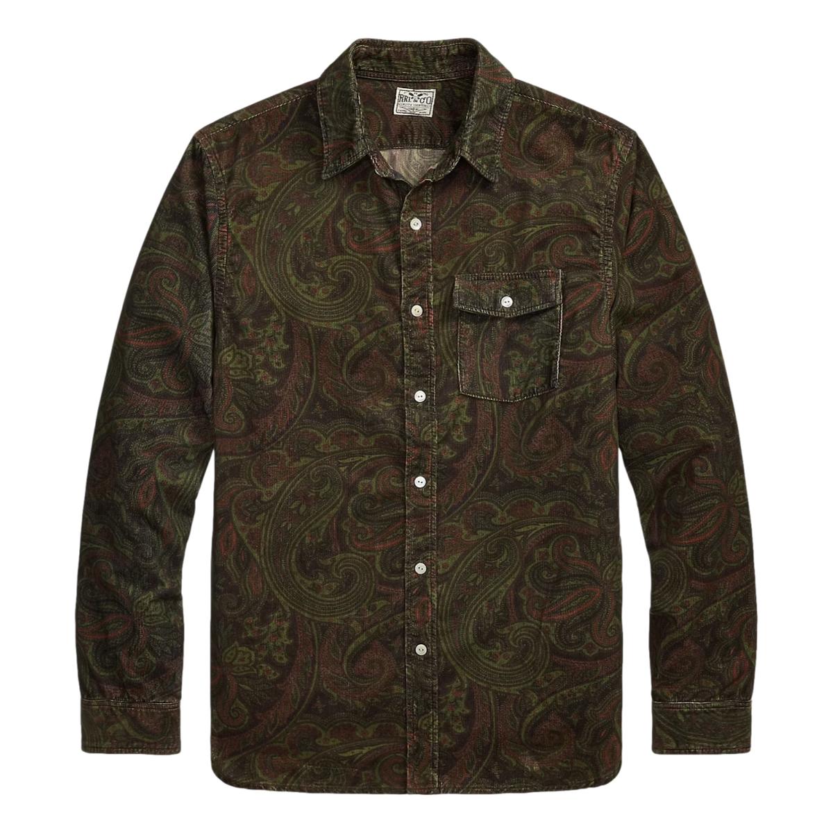 Paisley-Print Corduroy Workshirt - Shirts