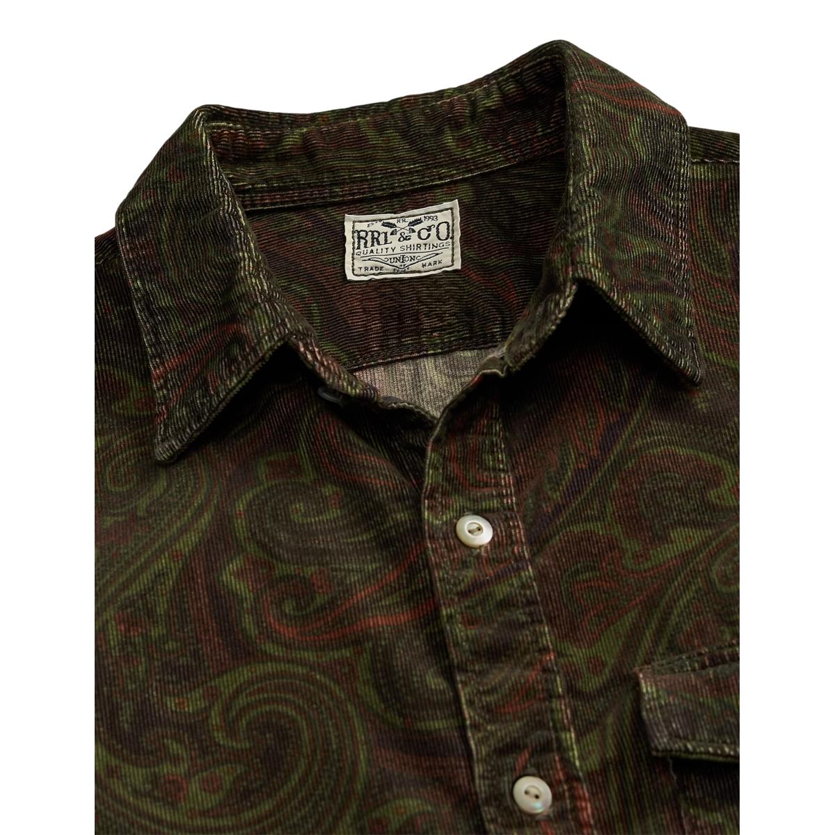 Paisley-Print Corduroy Workshirt - Shirts