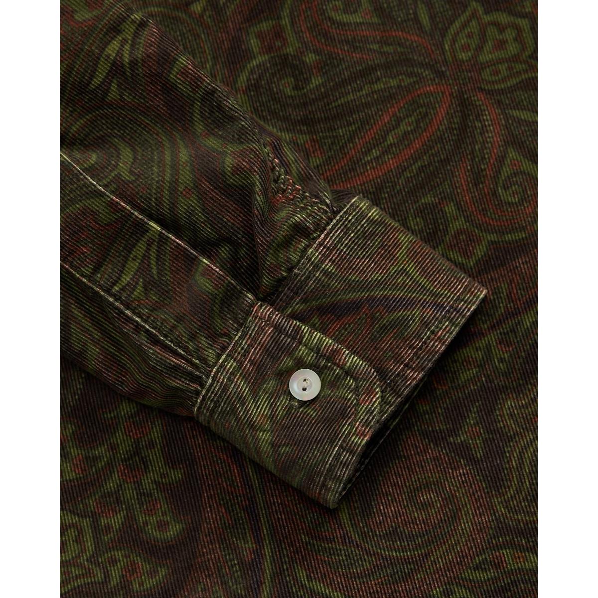 Paisley-Print Corduroy Workshirt - Shirts