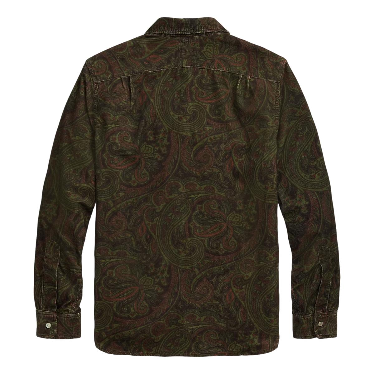 Paisley-Print Corduroy Workshirt - Shirts