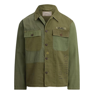 Patchwork Field Jacket Patched Olive - Overshirt