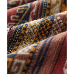 Patchwork Jacquard Workshirt Red Multi - Overshirt