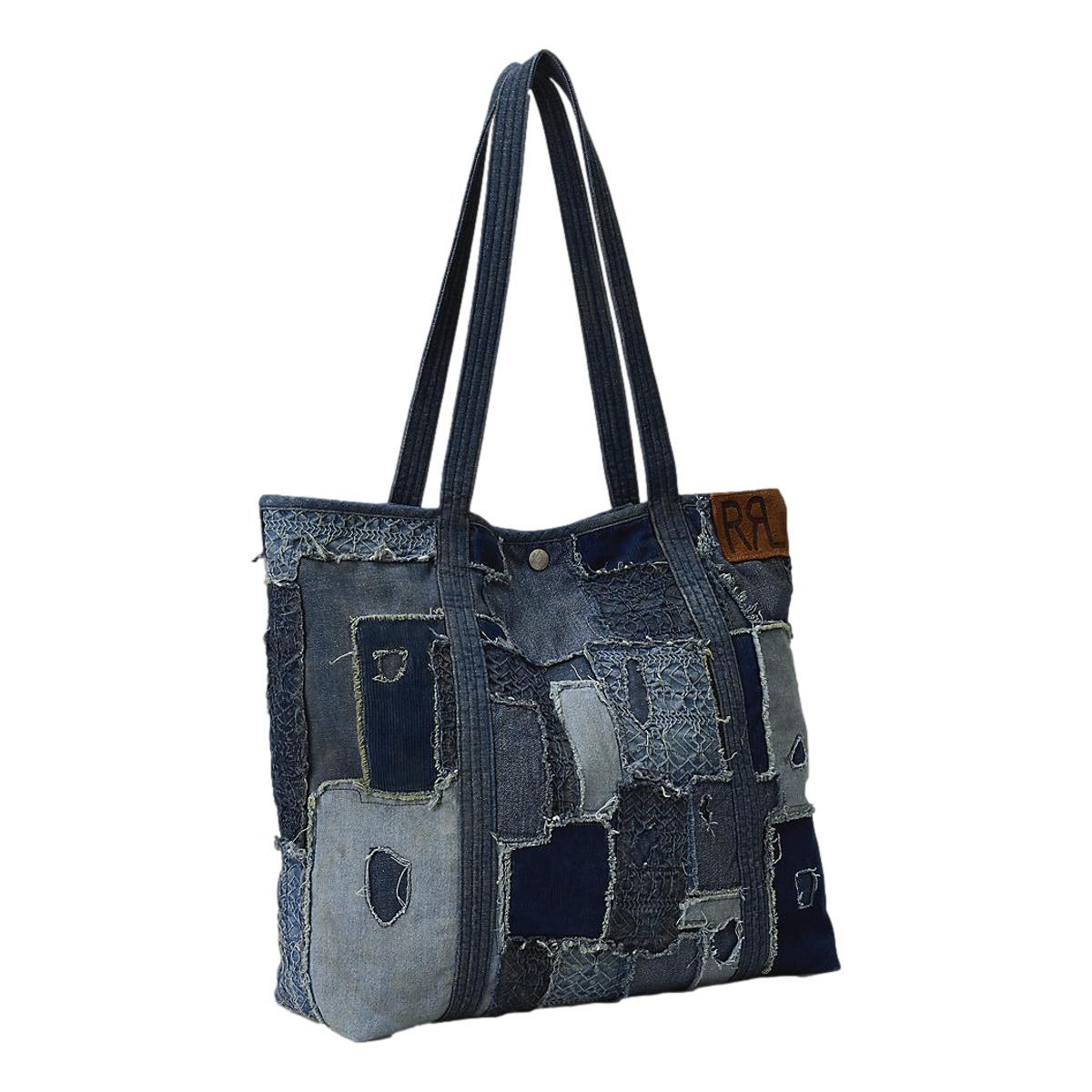 Patchwork Tote Indigo Blue - Bag