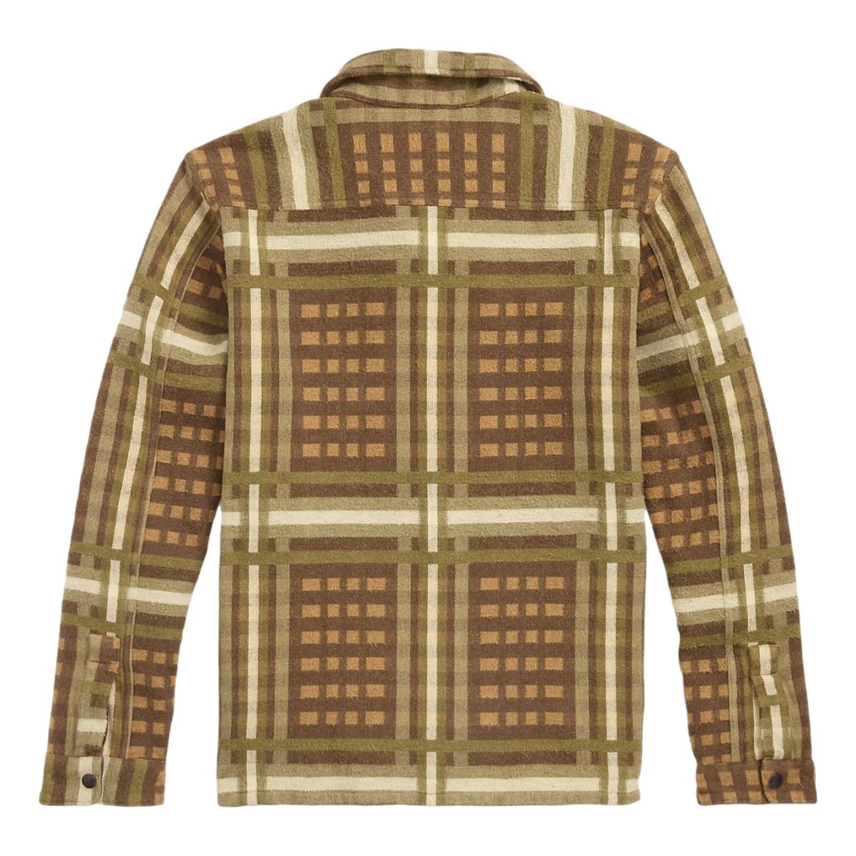 Patterned Jacquard Overshirt Brown Multi - Shirts