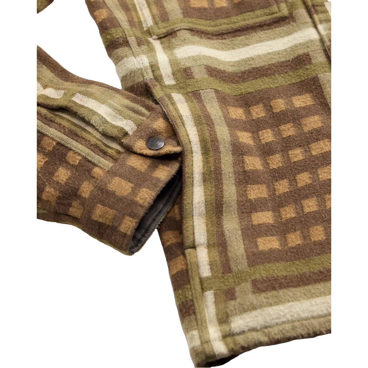 Patterned Jacquard Overshirt Brown Multi - Shirts