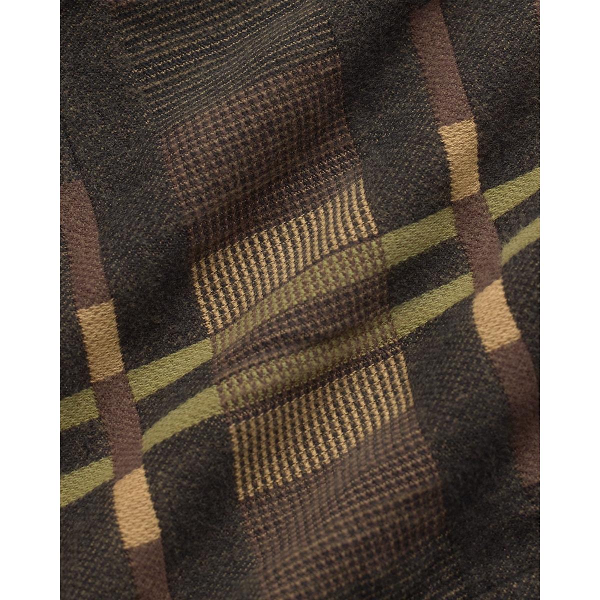 Patterned Jacquard Overshirt Purple Black - Overshirt