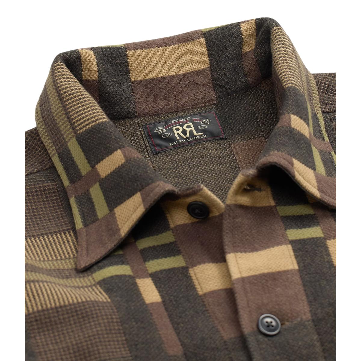 Patterned Jacquard Overshirt Purple Black - Overshirt