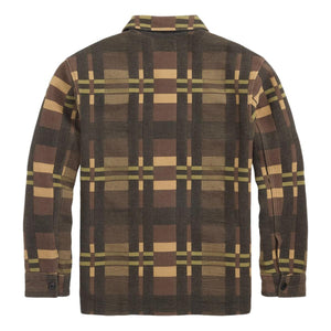 Patterned Jacquard Overshirt Purple Black - Overshirt