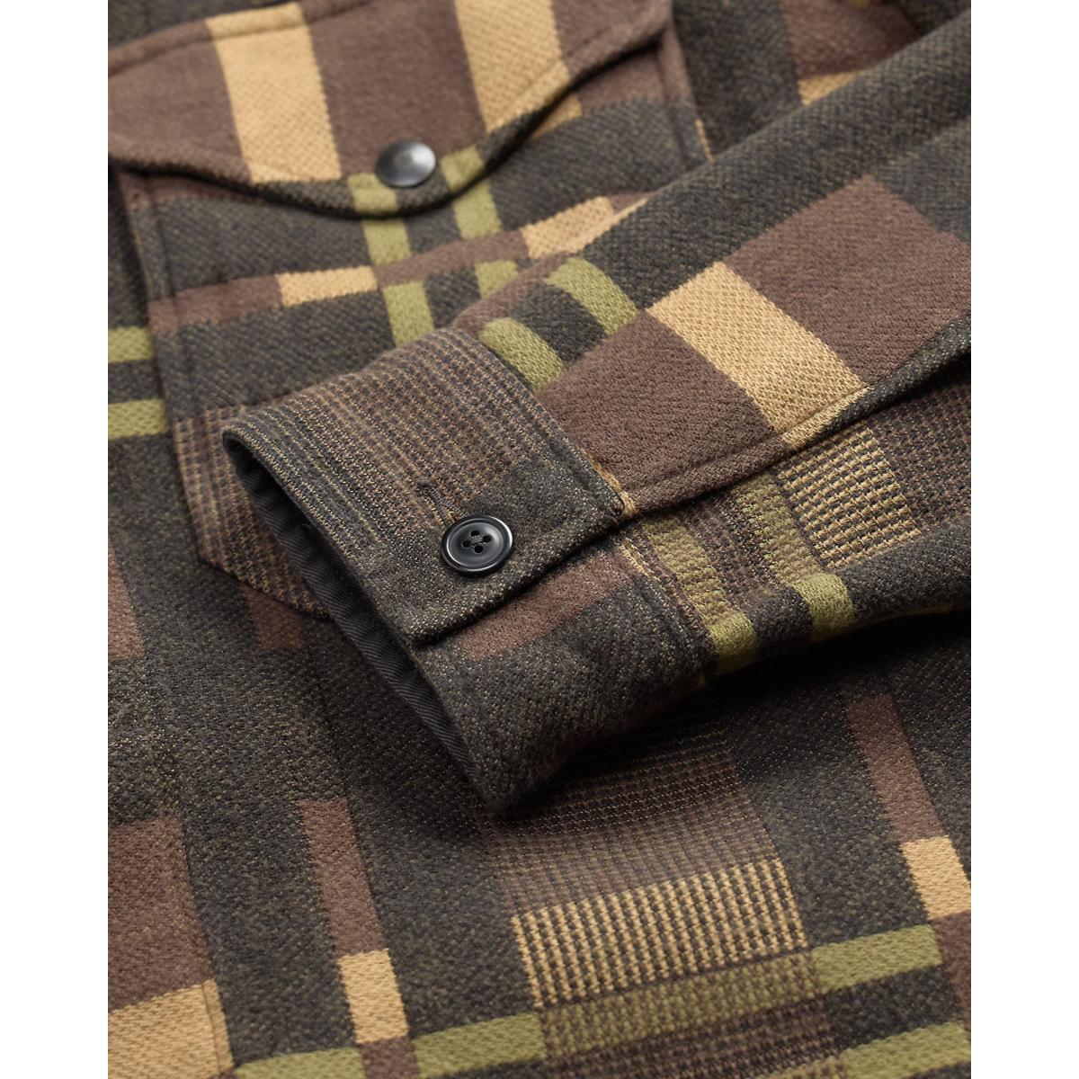 Patterned Jacquard Overshirt Purple Black - Overshirt