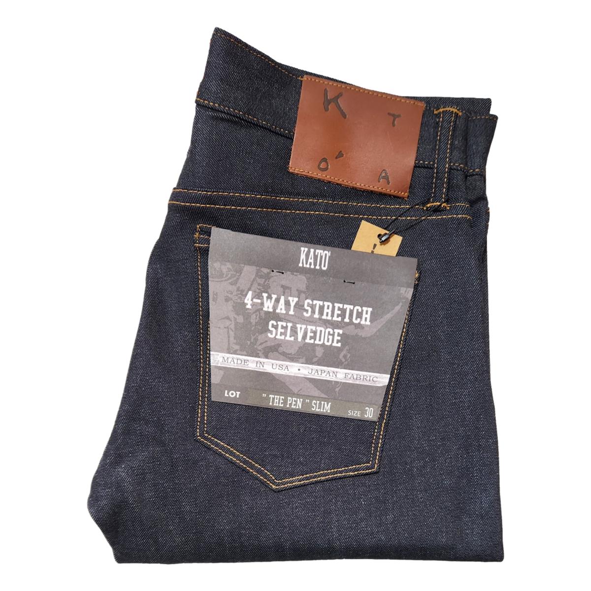 Pen Slim 10.5oz Indigo Raw Selvedge - Denim