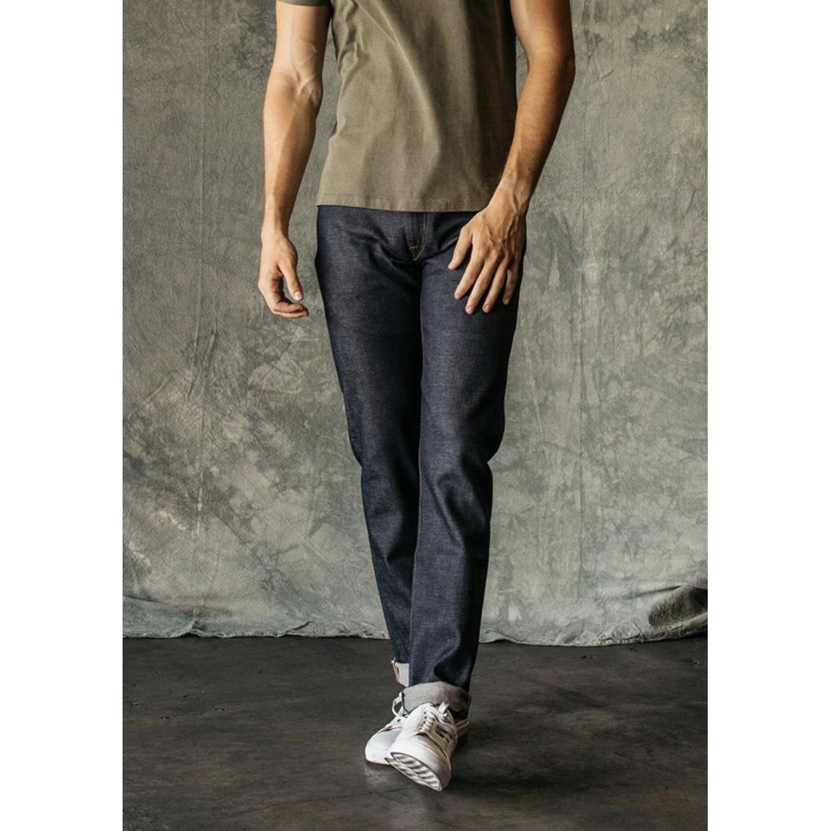 Tellason Men's Sheffield 16.5 oz Kaihara Raw Selvedge Denim Classic  Straight Tapered Jeans (35) : Amazon.in: Clothing & Accessories