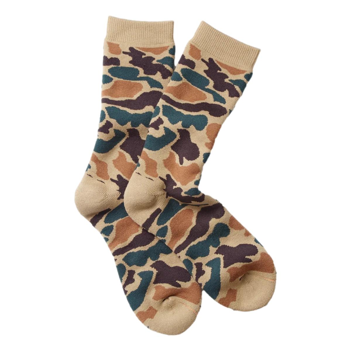 Pile Camo Crew Sock khaki - Socks