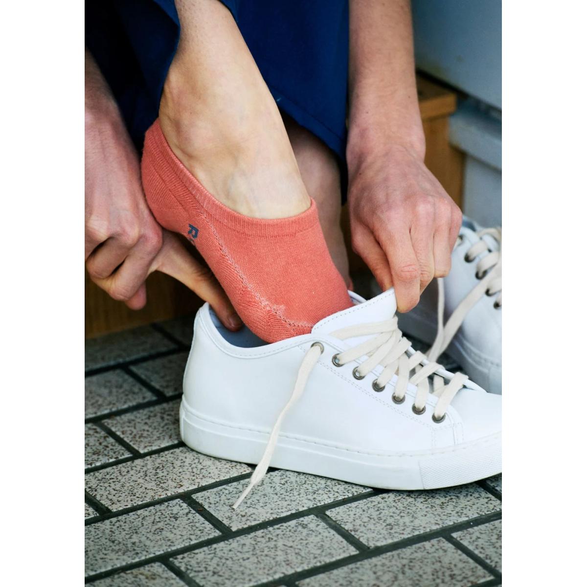 Pile Foot Cover No Show Socks Coral - Socks