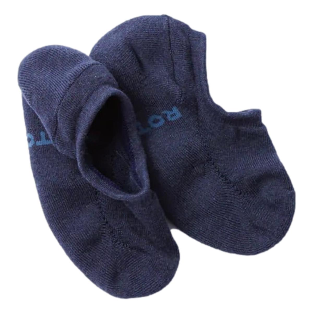 Pile Foot Cover No Show Socks Navy - Socks