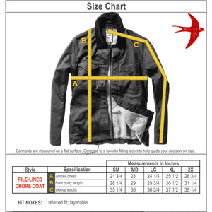 Pile-Lined Chore Coat Buff Khaki Cord - Jacket