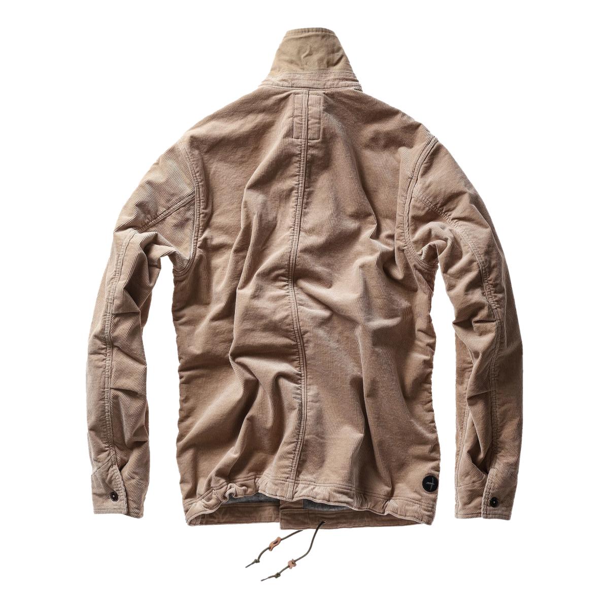 Pile-Lined Chore Coat Buff Khaki Cord - Jacket