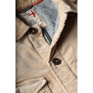 Pile-Lined Chore Coat Buff Khaki Cord - Jacket