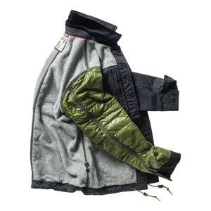 Pile-Lined Chore Coat Dk Navy Canvas - Jacket