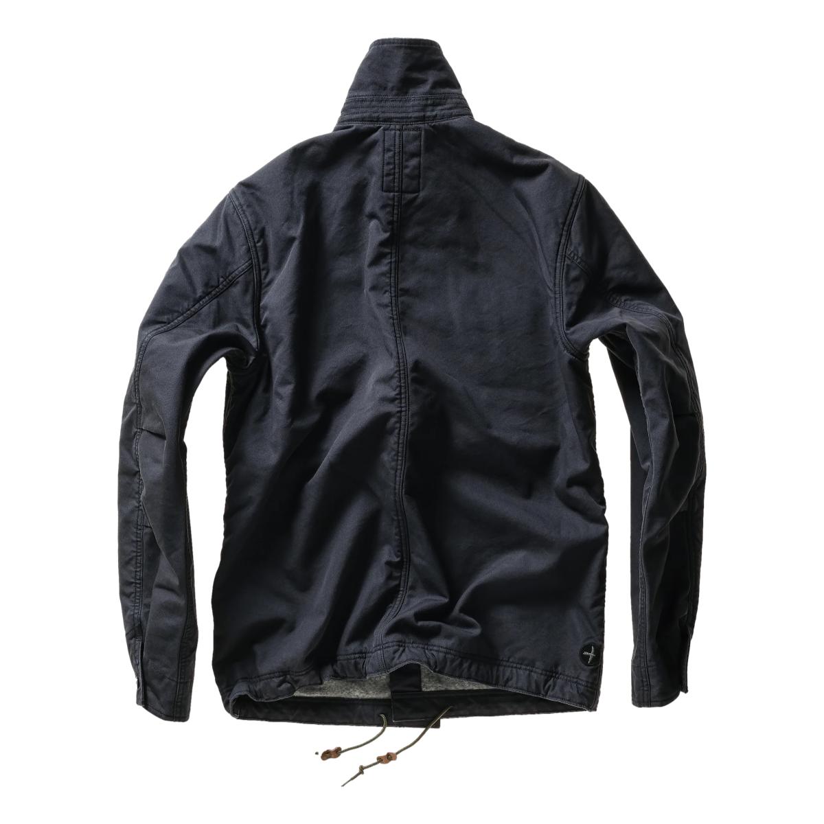 Pile-Lined Chore Coat Dk Navy Canvas - Jacket
