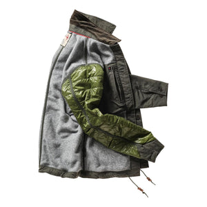 Pile-Lined Chore Coat Forest Canvas - Jacket