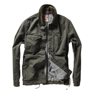 Pile-Lined Chore Coat Forest Canvas - Jacket