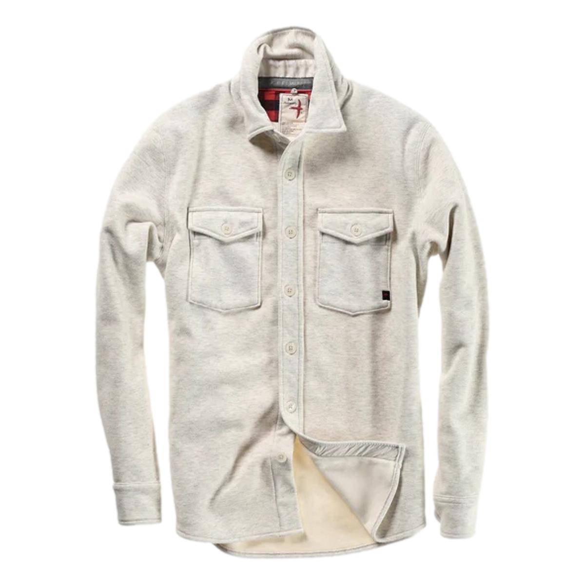 Pique Fleece Workshirt Chalk - Shirts