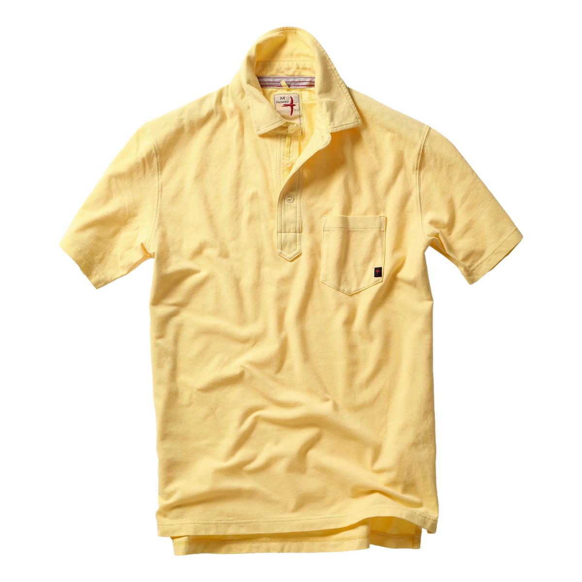 Pique Slot Polo Butter - Polo