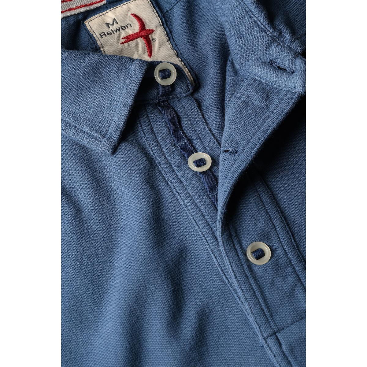 Pique Slot Polo Marine Blue - Polo