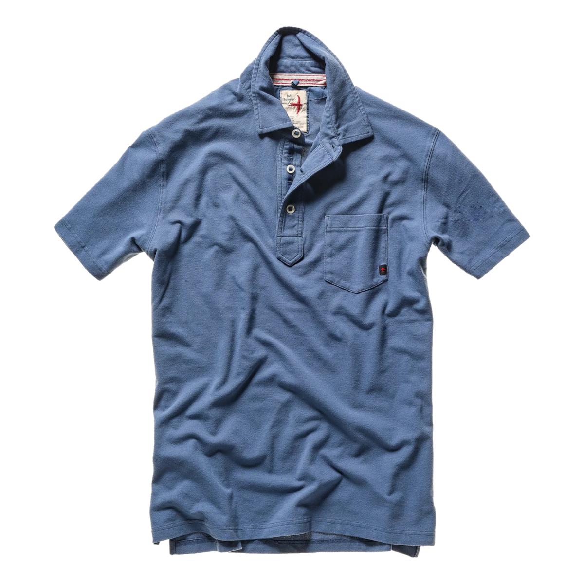 Pique Slot Polo Marine Blue - Polo
