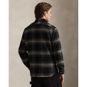 Plaid Flannel Workshirt Black Cream - Shirt