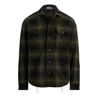 Plaid Pile Fleece Shirt Jacket Mountain Plaid - knitwear