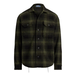 Plaid Pile Fleece Shirt Jacket Mountain Plaid - knitwear