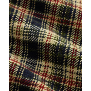 Plaid Twill Camp Shirt Navy Multi - Shirts