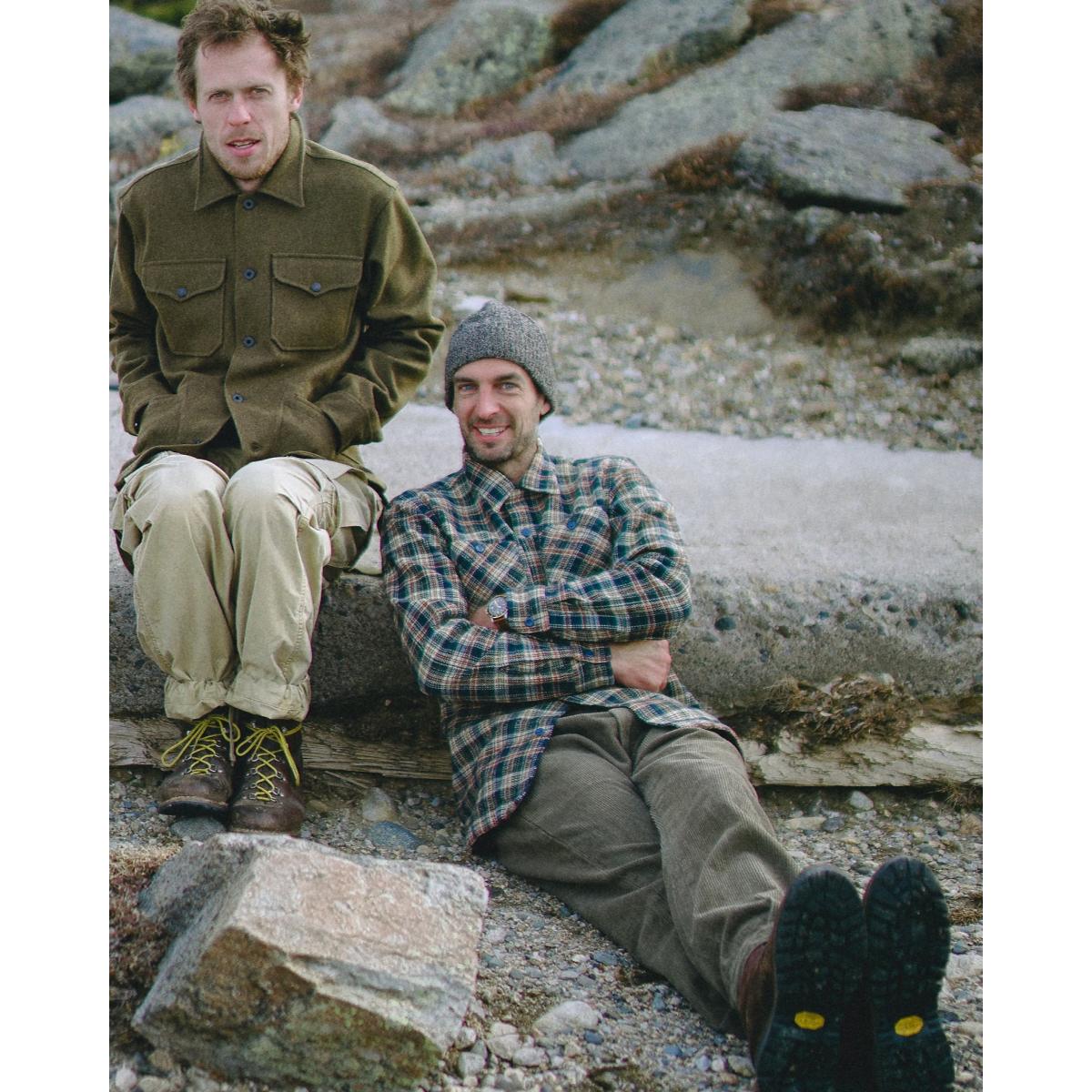 Plaid Twill Camp Shirt Navy Multi - Shirts