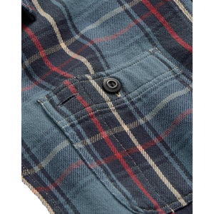 Plaid Twill Workshirt Blue Red Multi Plaid - Shirt