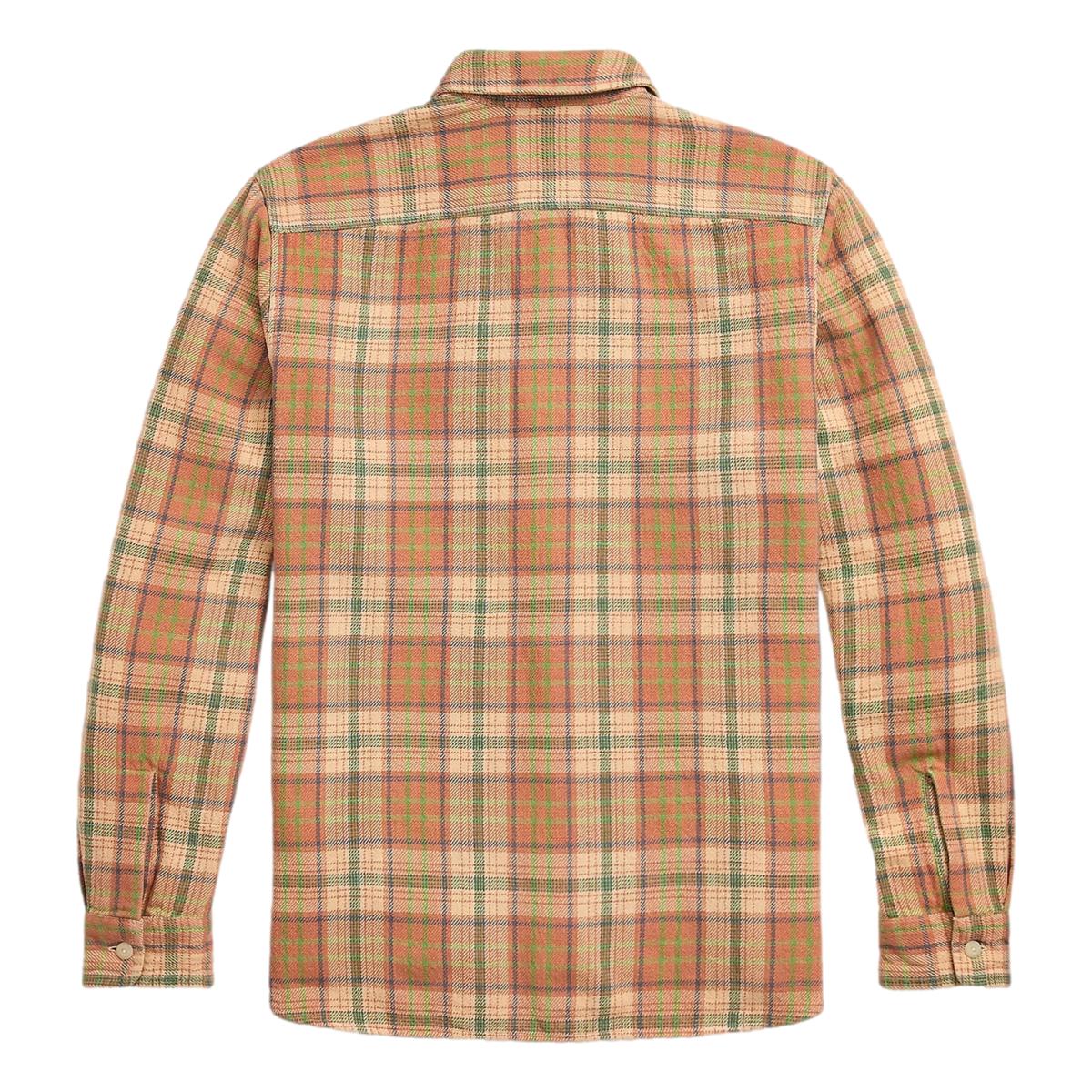 Plaid Twill Workshirt Orange Multi - Shirt