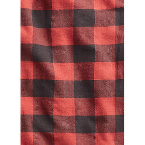 Plaid Twill Workshirt Red Black - Shirt