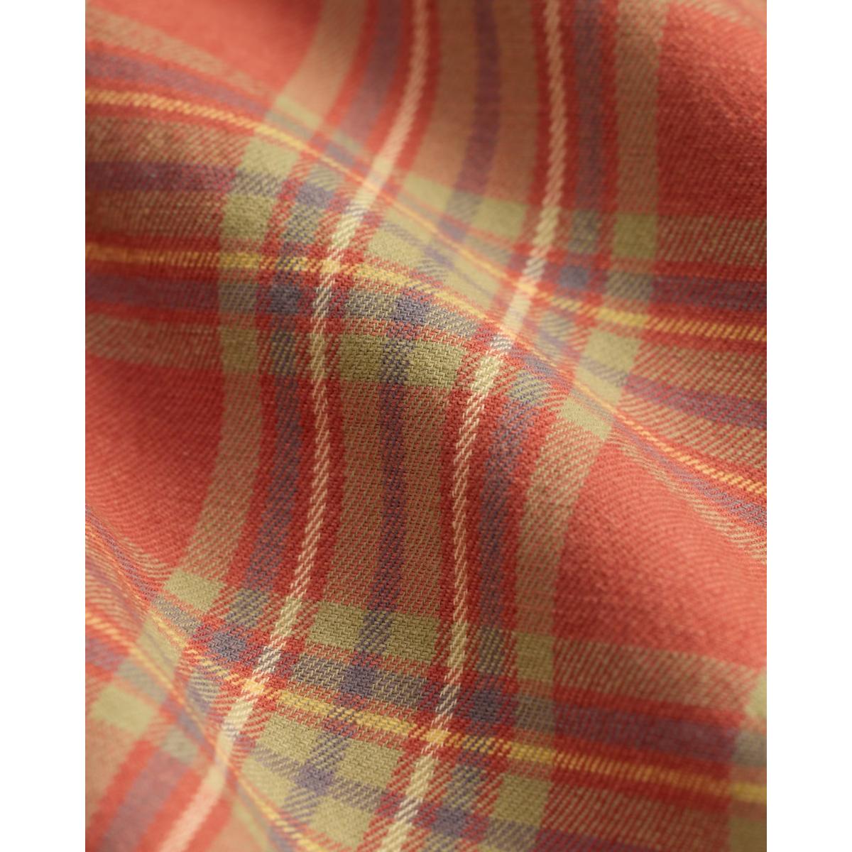 Plaid Twill Workshirt Red Blue Green - Shirt