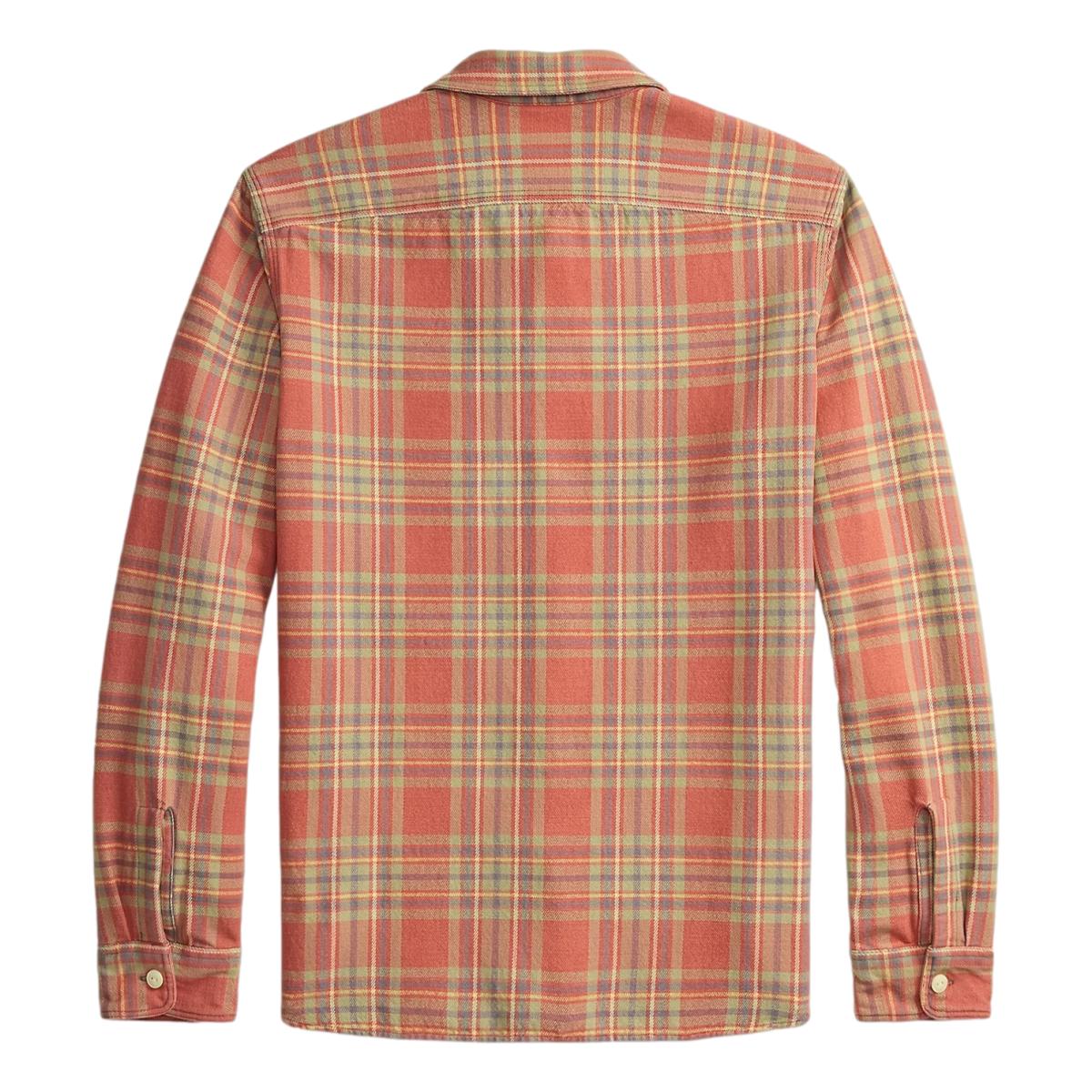 Plaid Twill Workshirt Red Blue Green - Shirt