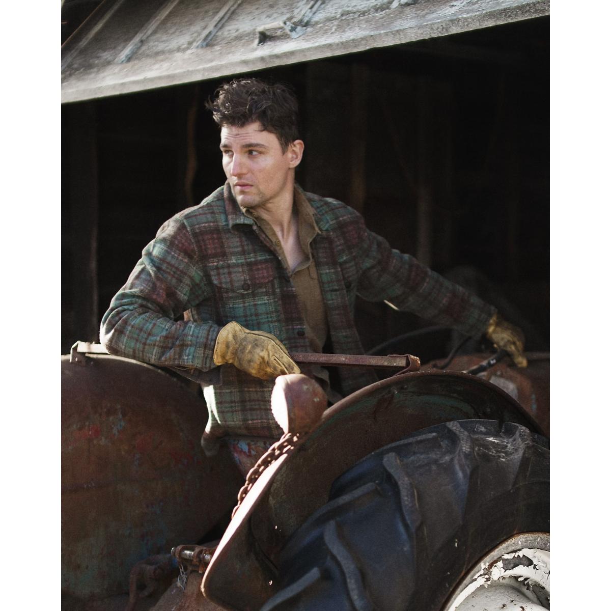 Plaid Wool-Blend Workshirt Green Multi - Shirts