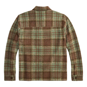 Plaid Wool-Blend Workshirt Green Multi - Shirts