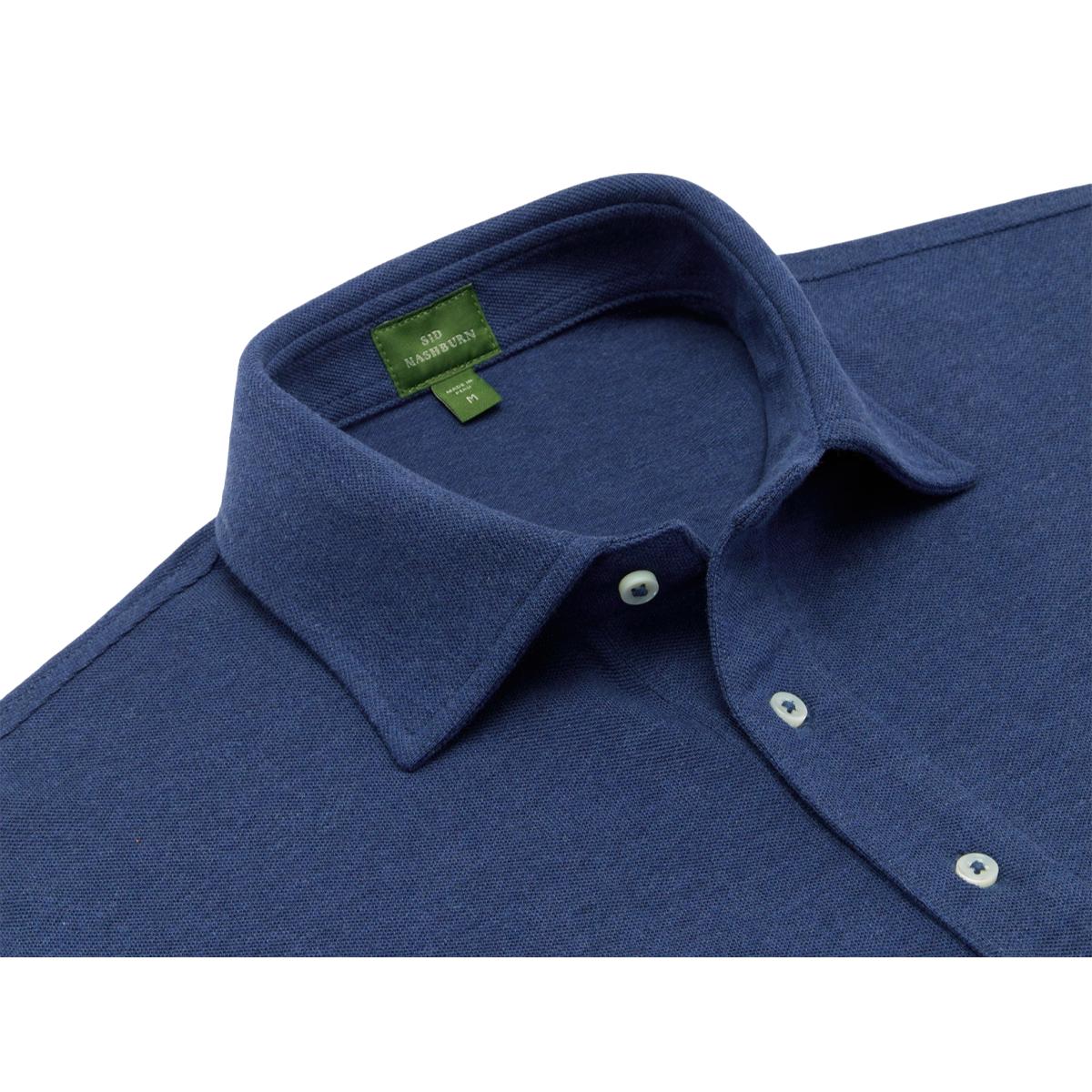 Polo Heather Ink Pima Pique - polo