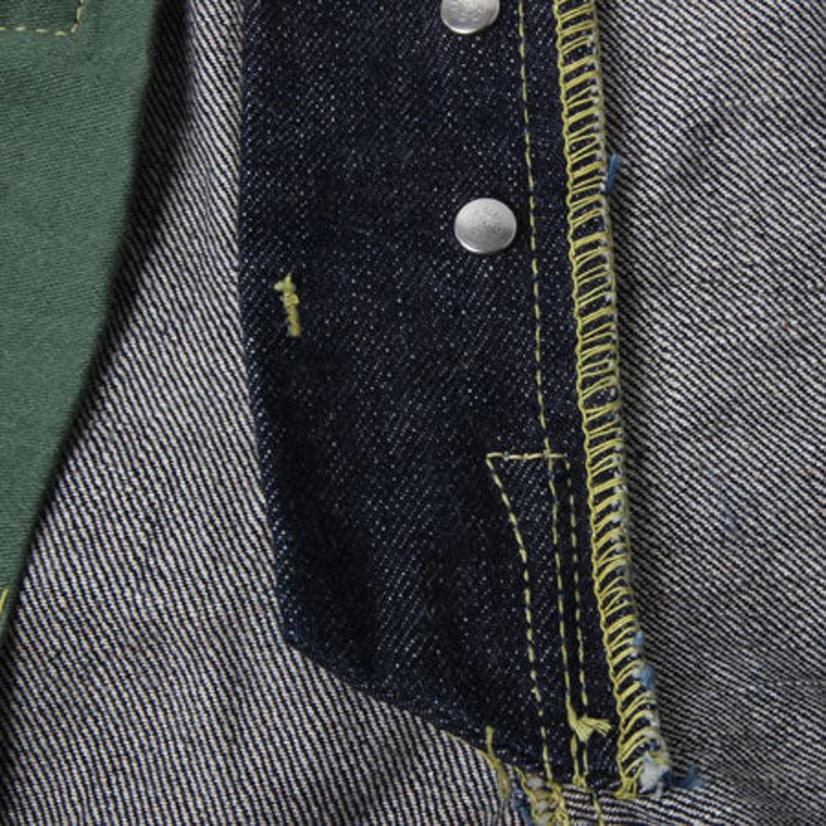 Post WWII Model Denim Rinsed Selvedge - Denim